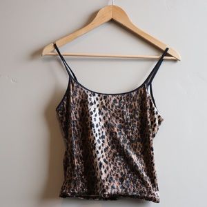 Vintage Velvet Cheetah Tank
